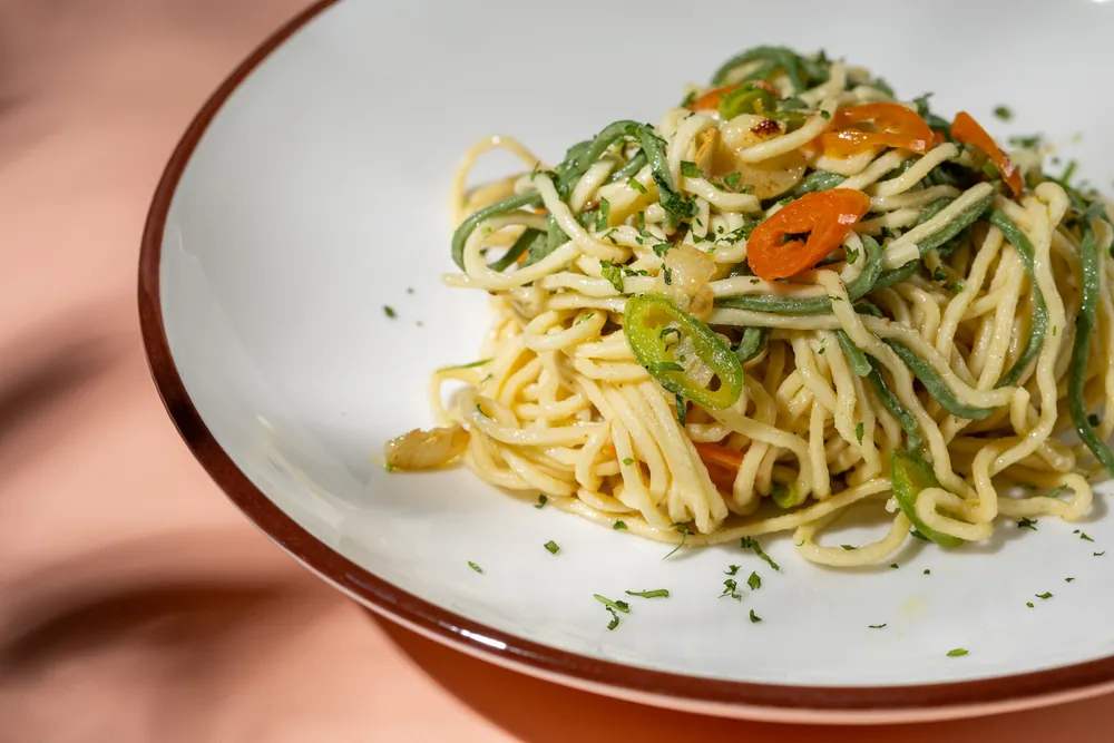 Spaghetti făcute în casă, aglio e olio
